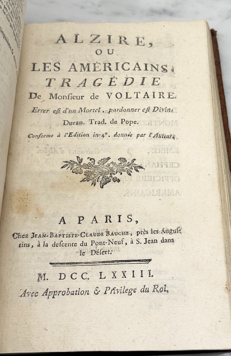 Recueil De 10 Pièces De Voltaire Entre 1773 Et 1788 Dont éditions Originales -photo-5