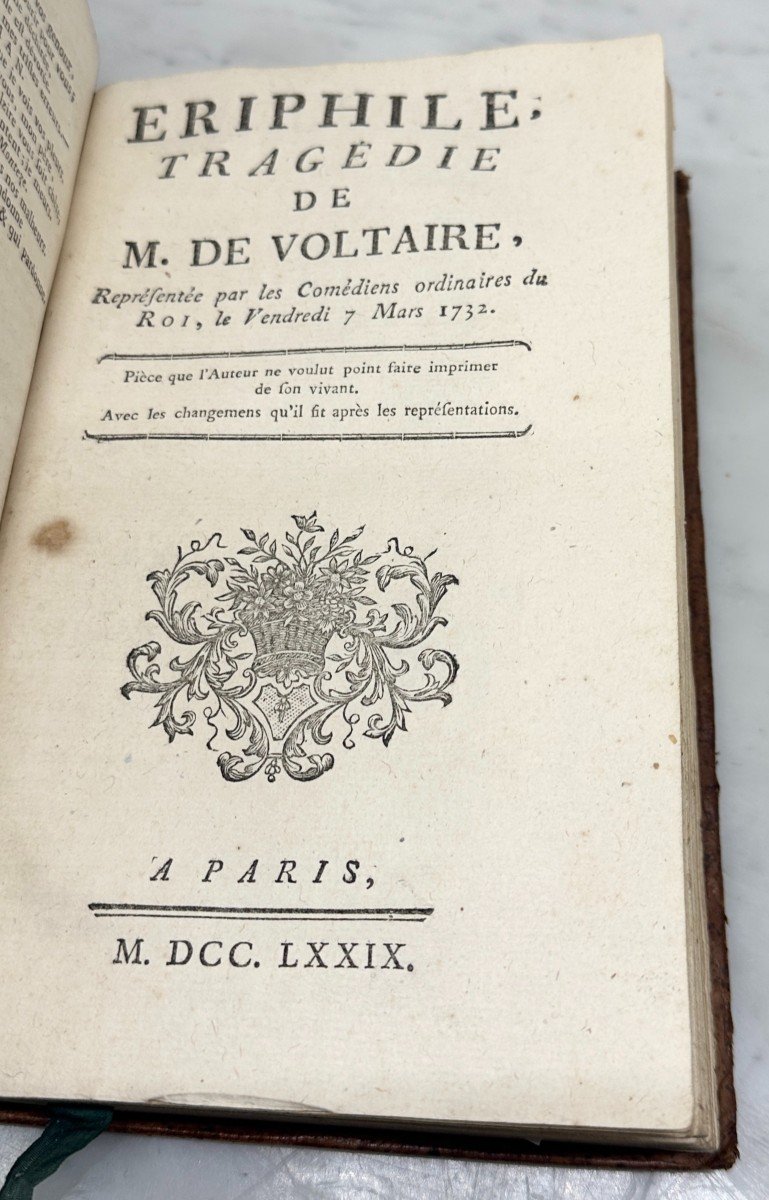 Recueil De 10 Pièces De Voltaire Entre 1773 Et 1788 Dont éditions Originales -photo-6