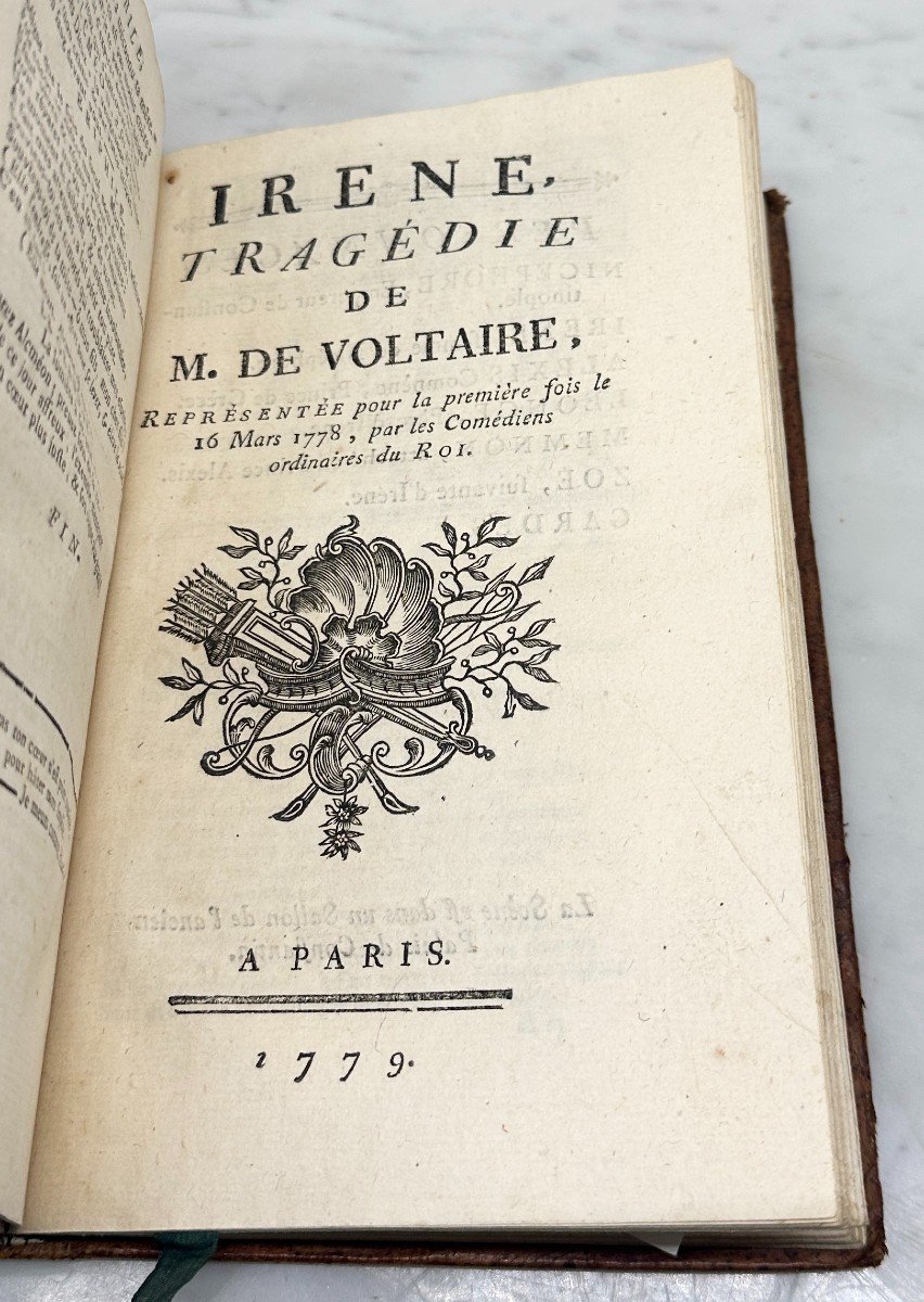 Recueil De 10 Pièces De Voltaire Entre 1773 Et 1788 Dont éditions Originales -photo-7