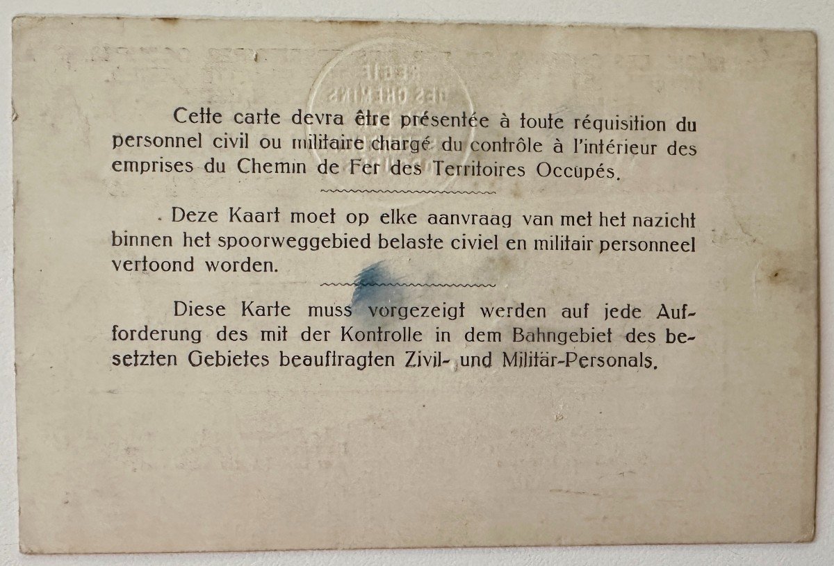 Postcards + Documents On The Railway Authority Of The Occupied Territories Mainz Ww1-photo-4