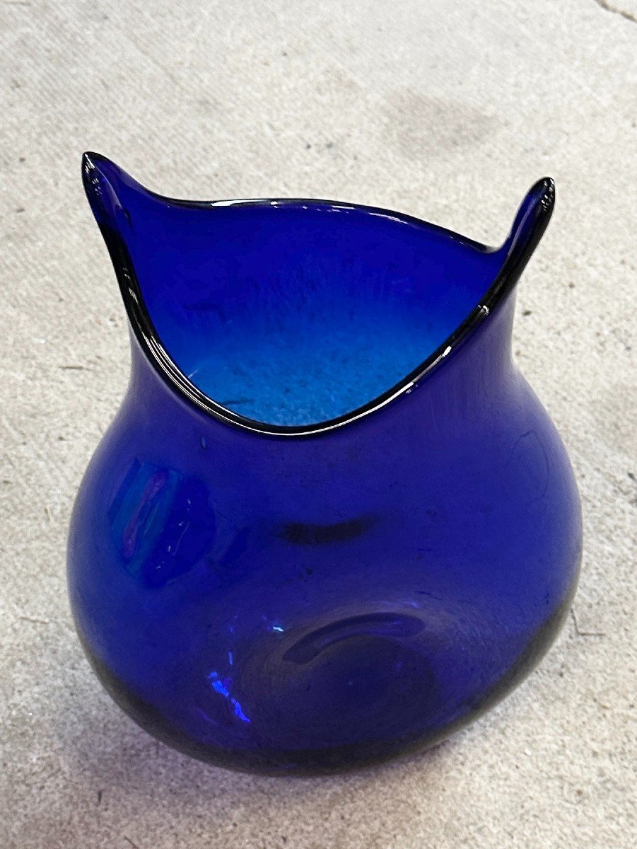 Large Totoro Vase In Blown Glass By Marianne Guédin Inspired By Hayao Miyazaki's Manga-photo-4