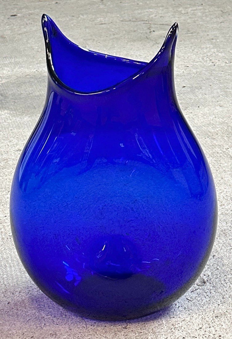 Large Totoro Vase In Blown Glass By Marianne Guédin Inspired By Hayao Miyazaki's Manga-photo-2