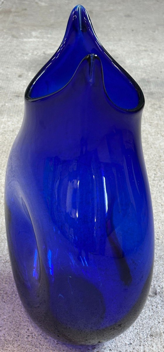 Large Totoro Vase In Blown Glass By Marianne Guédin Inspired By Hayao Miyazaki's Manga-photo-3