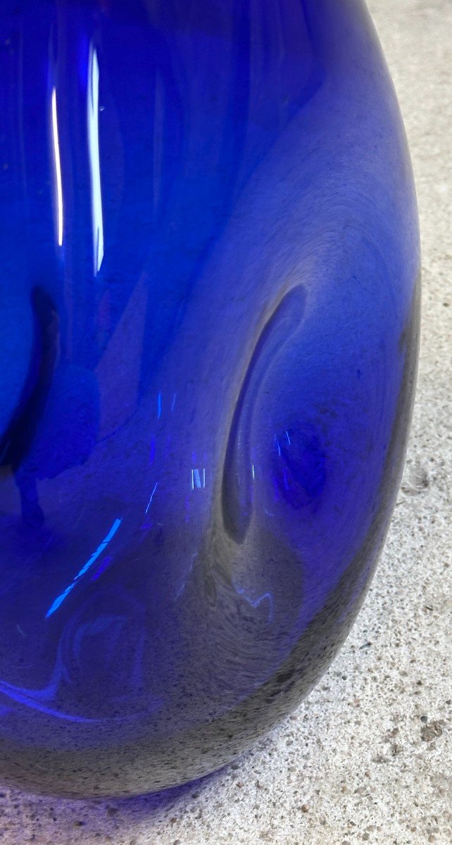 Large Totoro Vase In Blown Glass By Marianne Guédin Inspired By Hayao Miyazaki's Manga-photo-4