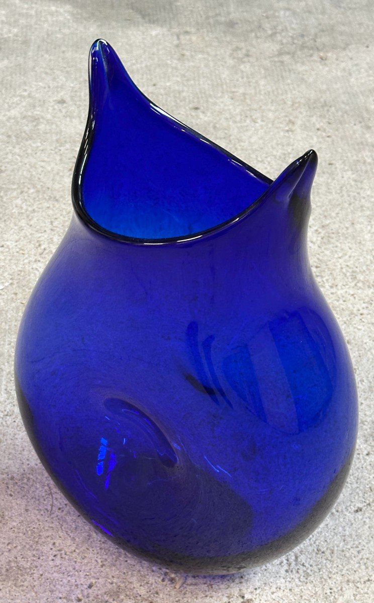 Large Totoro Vase In Blown Glass By Marianne Guédin Inspired By Hayao Miyazaki's Manga-photo-5