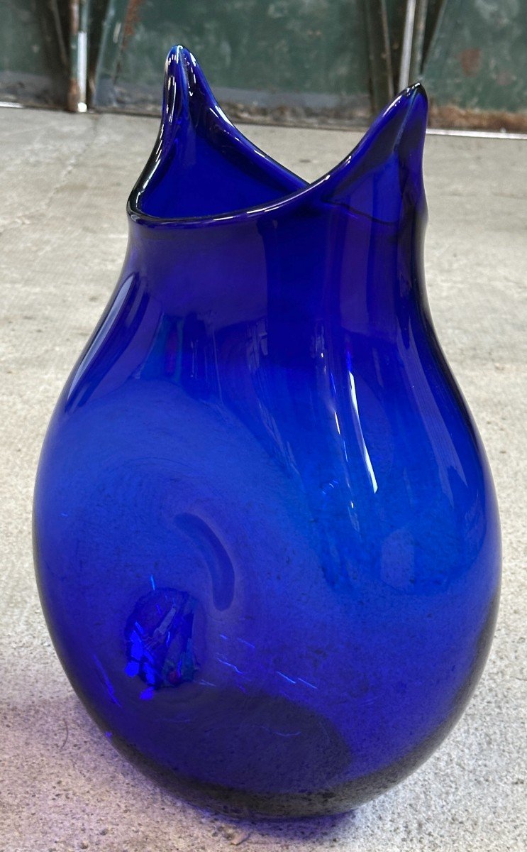 Large Totoro Vase In Blown Glass By Marianne Guédin Inspired By Hayao Miyazaki's Manga-photo-6