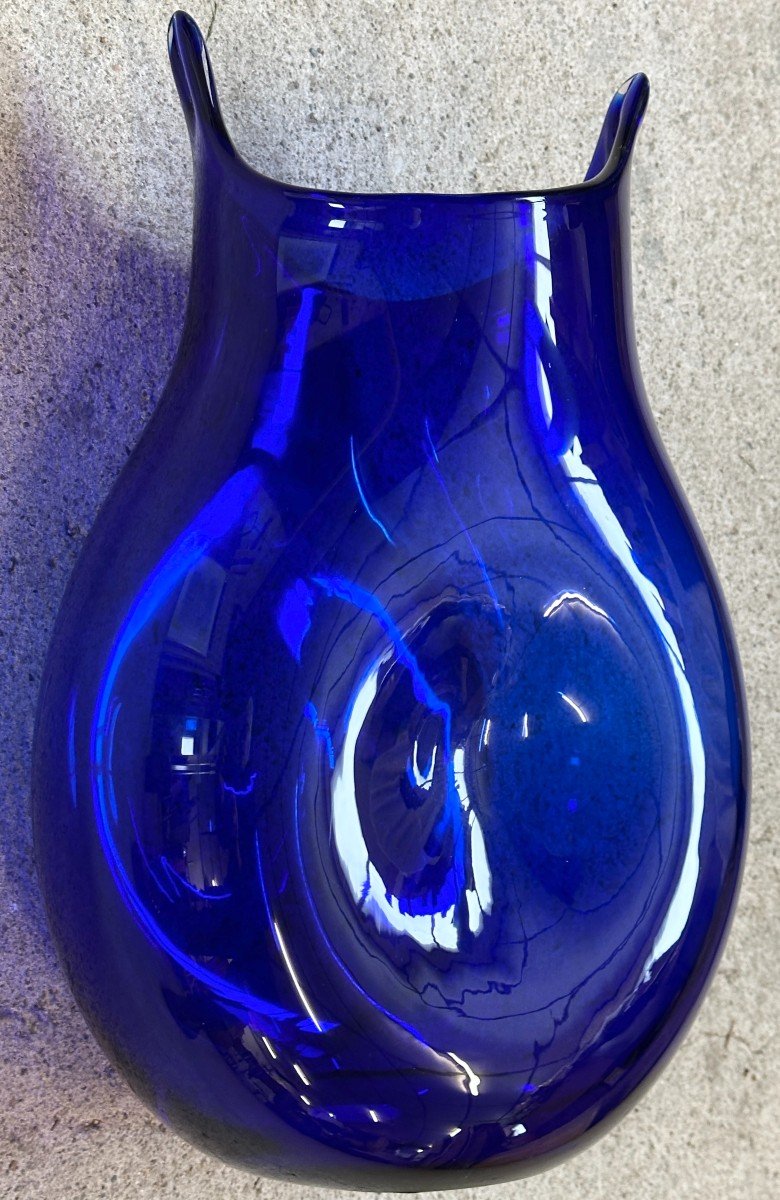 Large Totoro Vase In Blown Glass By Marianne Guédin Inspired By Hayao Miyazaki's Manga-photo-7