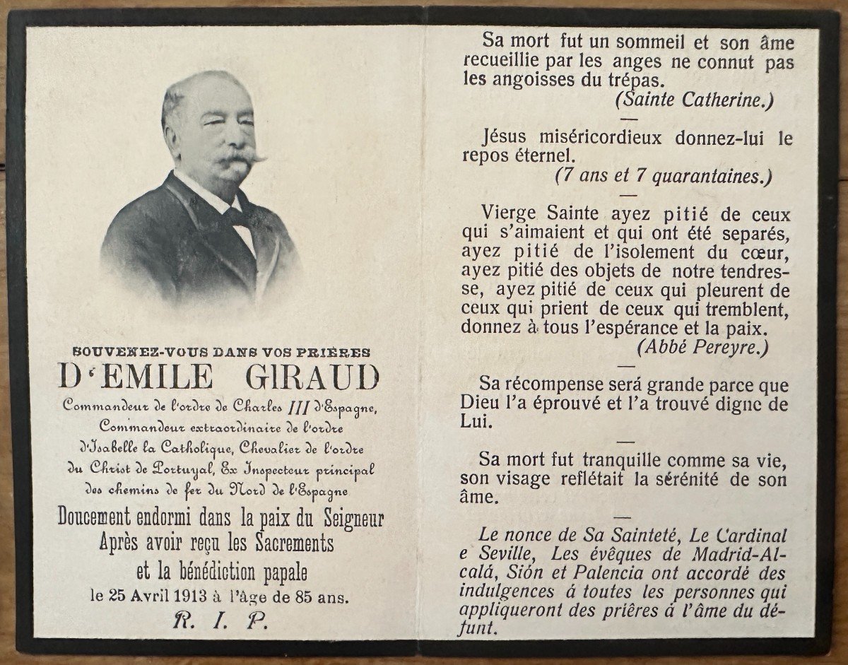 Diplomes Et Documents De Décorations Espagnoles Et Portugaises XIXe Siècle De Mr Emile Giraud-photo-7