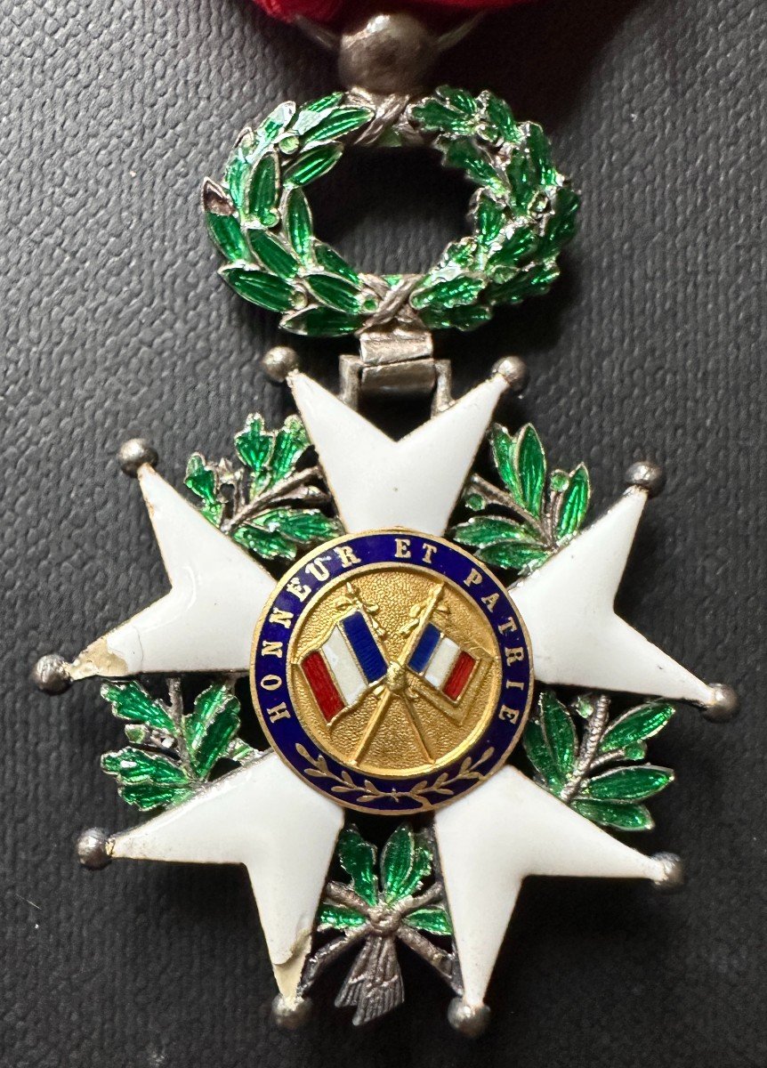 Médaille De Sainte Hélène + Etoile De Chevalier De La Légion d'Honneur Argent + Boites + Rubans-photo-1