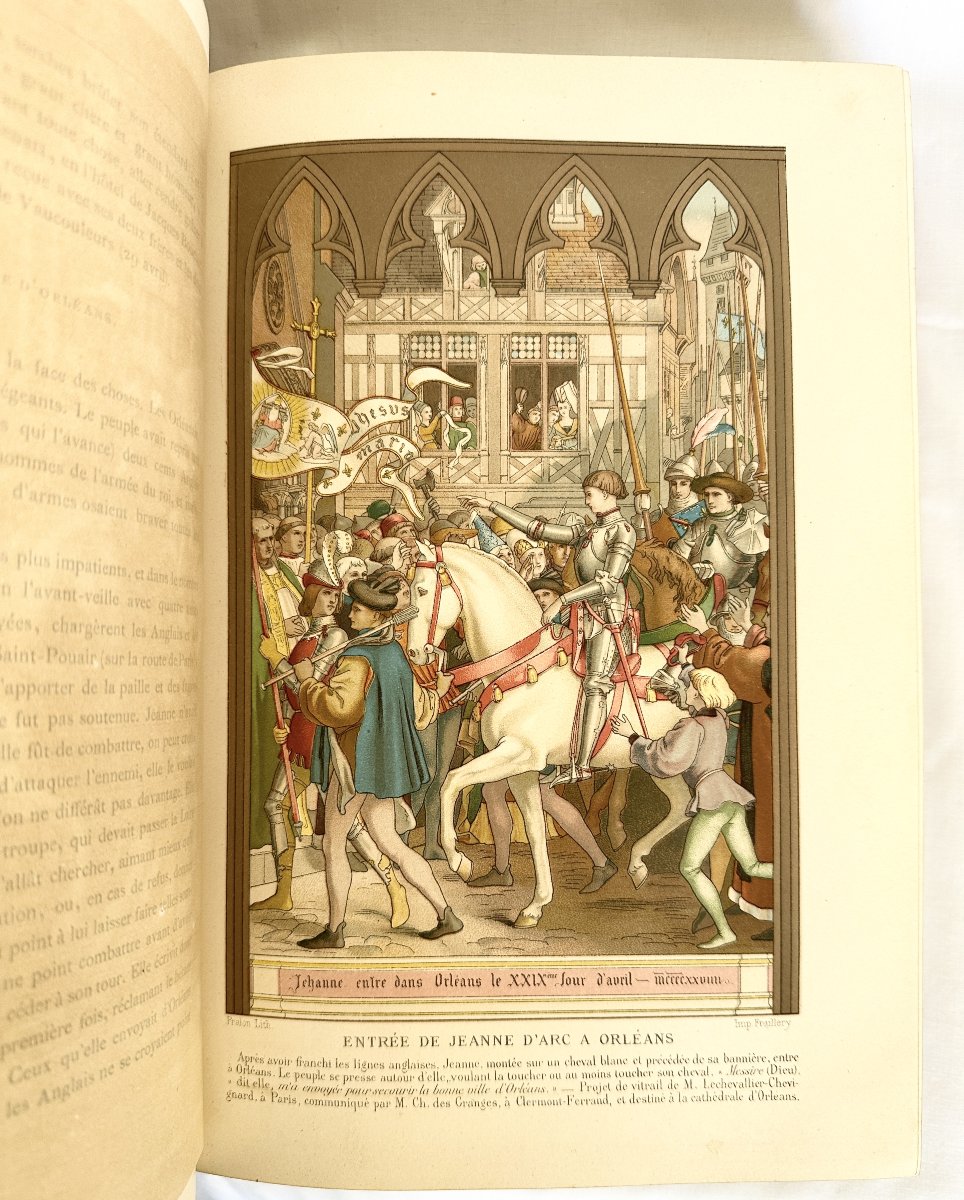 Jeanne d'Arc Par Wallon Avec Reliure Signée Engel 1877 édition Illustrée-photo-4