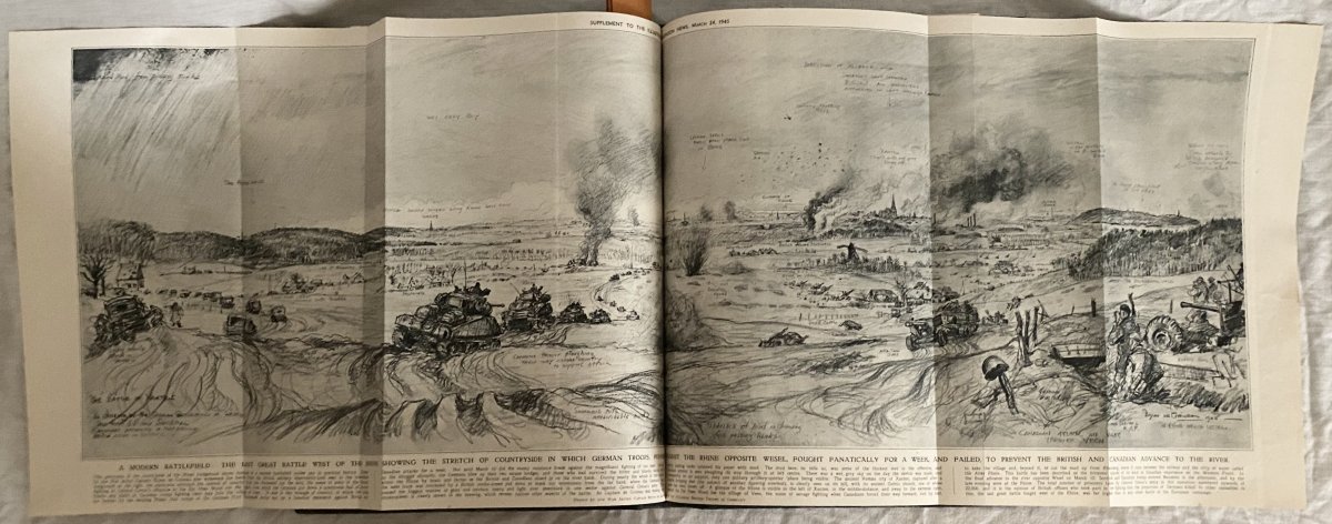 "The Illustrated London News" en 3 Volumes in-folio reliant 81 numéros de 1943 à 1945 ww2-photo-2