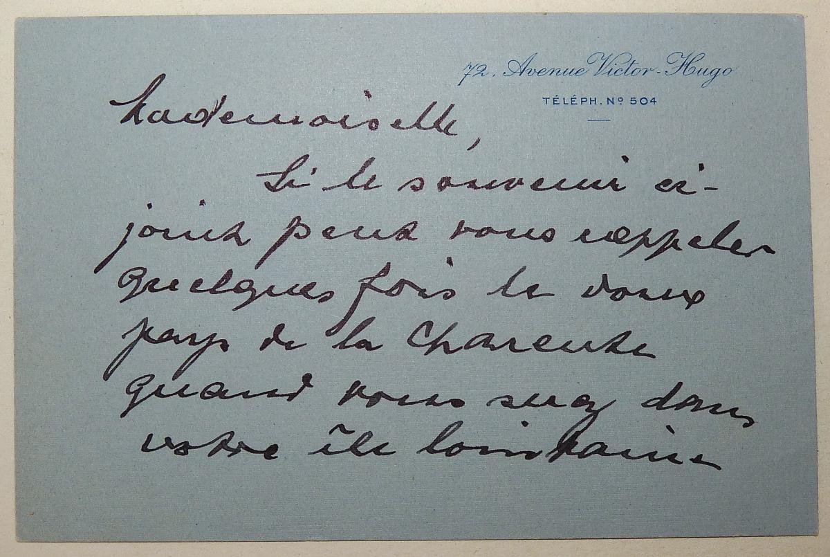 Edition Originale Du Paysage Charentais  Fromentin Et Pierre Loti Par Suire + Lettre Autographe-photo-1