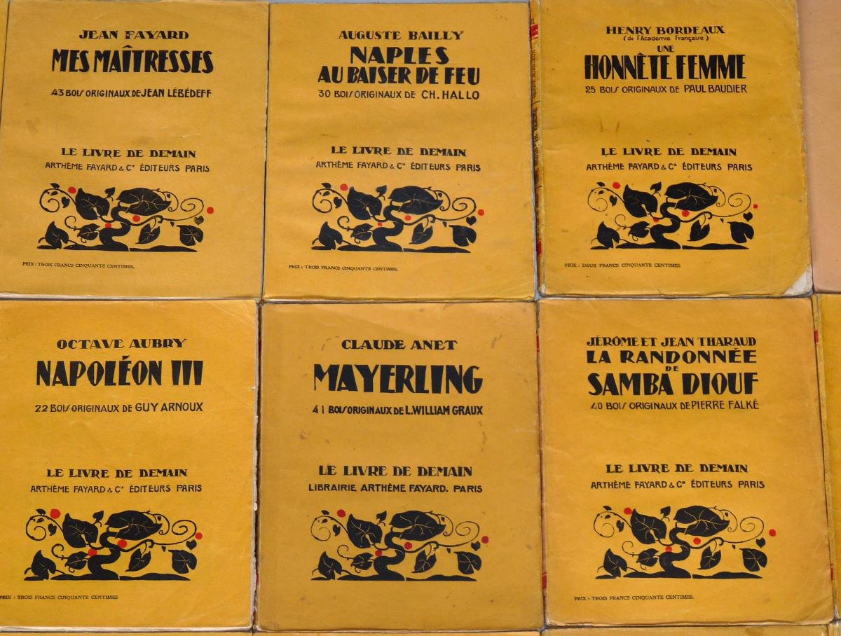 36 Volumes Le Livre De Demain éditions Arthème Fayard Gravures Originales-photo-2
