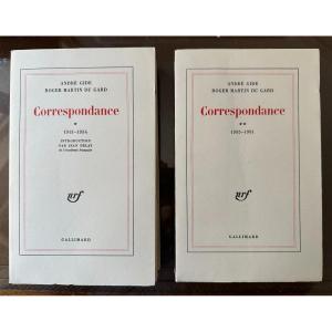 Correspondence André Gide And Roger Martin Du Gard (1913-1951) Ed. Original 1968 Gallimard Nrf