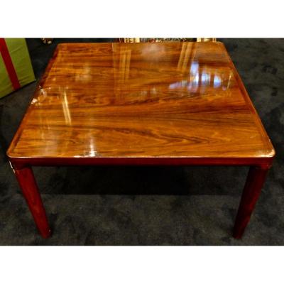 Beautiful Scandinavian Design Solid Rosewood Coffee Table Attributed To Illums Bolighus Period 1960