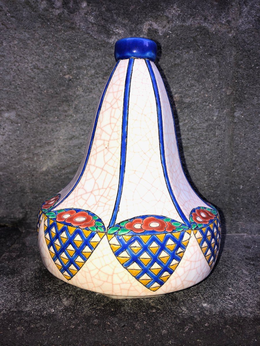 Longwy Art Deco Vase-photo-2