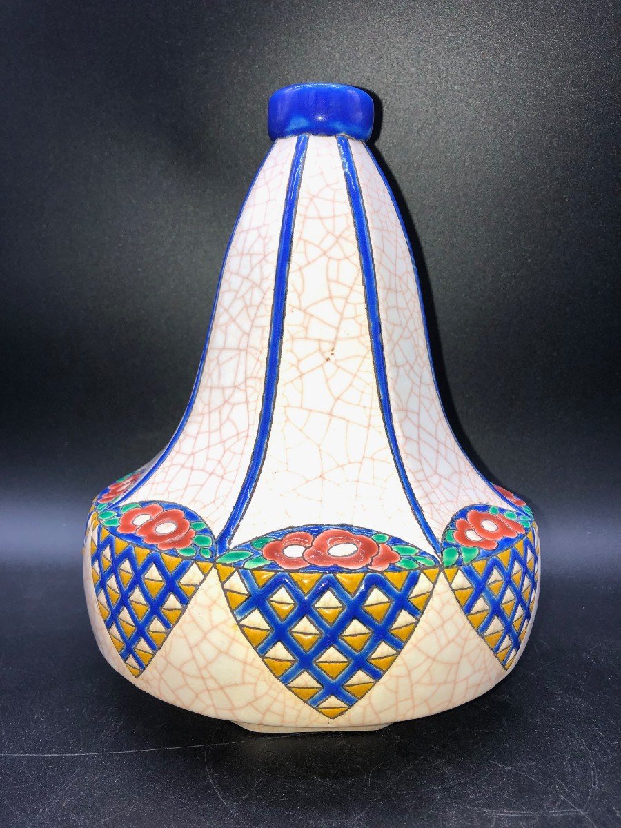 Longwy Art Deco Vase-photo-4