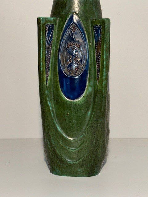  Autriche  Vase En Céramique Wihelm Schiller And Son-photo-2