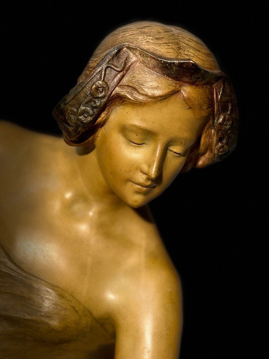 Friedrich Goldscheider (1845-1897) Terracotta “tenderness”-photo-5