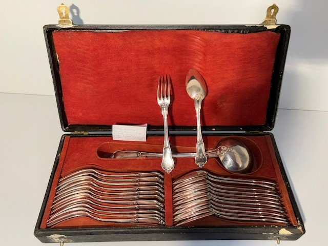 Housewife In Sterling Silver 25 Pieces Emile Puiforcat-photo-5