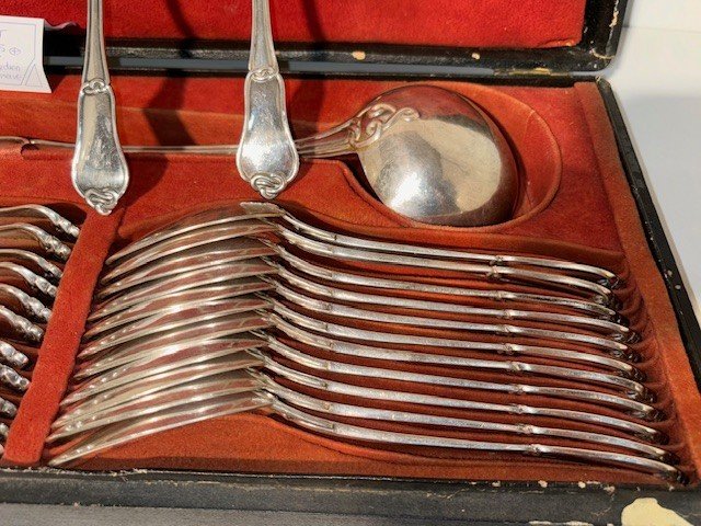 Housewife In Sterling Silver 25 Pieces Emile Puiforcat-photo-6