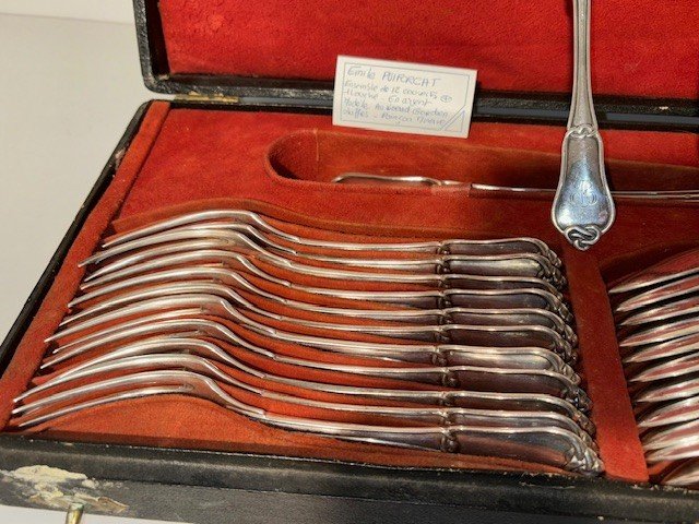 Housewife In Sterling Silver 25 Pieces Emile Puiforcat-photo-7