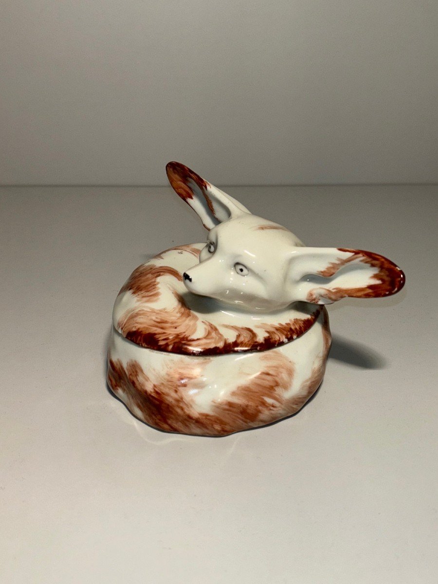 Bonbonnière Art Déco En Porcelaine De Limoges Haviland Fennec Sandoz-photo-2