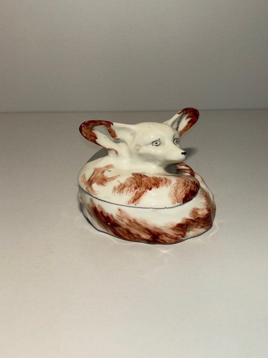 Bonbonnière Art Déco En Porcelaine De Limoges Haviland Fennec Sandoz-photo-4