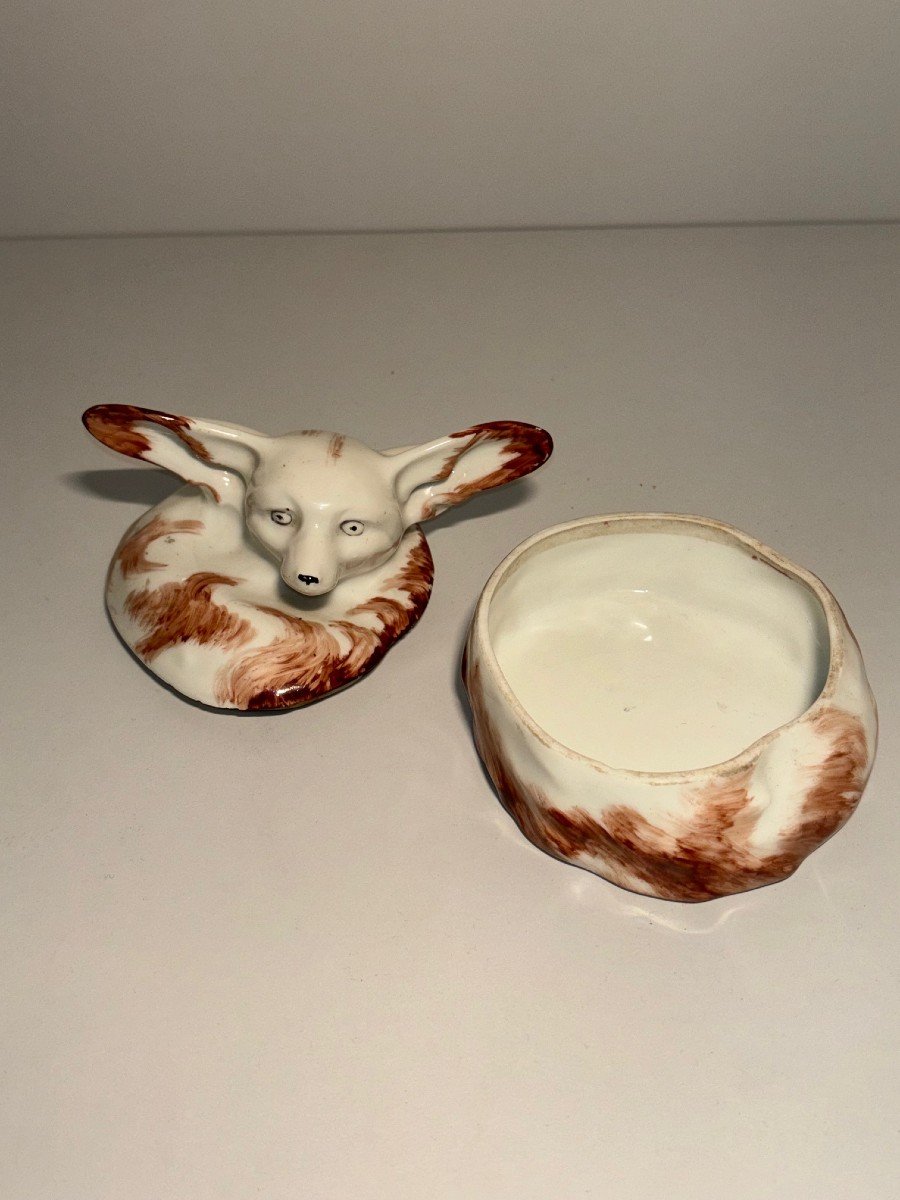 Bonbonnière Art Déco En Porcelaine De Limoges Haviland Fennec Sandoz-photo-1