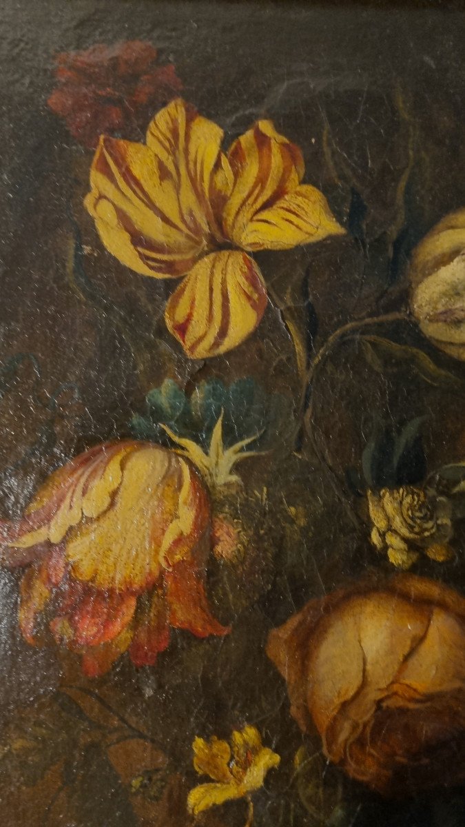 Still Life Of Flowers. 17th/18th Century-photo-3