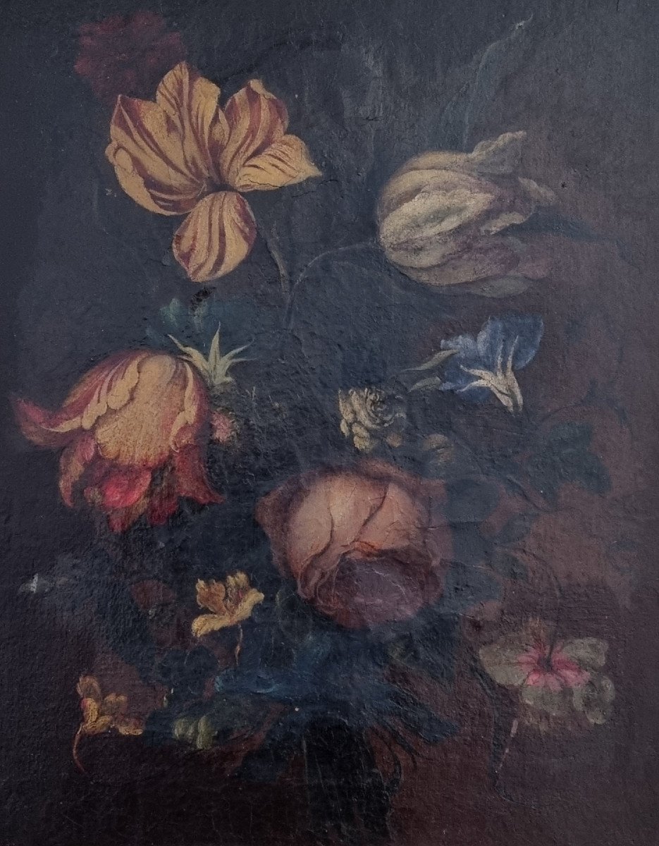 Still Life Of Flowers. 17th/18th Century-photo-4