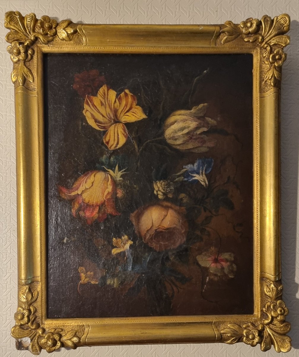 Still Life Of Flowers. 17th/18th Century-photo-2