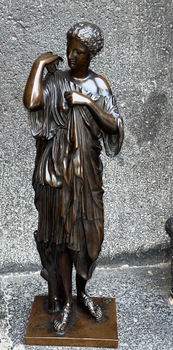 Bronze Artémis Dite  Diane De Gabies. XIX ème Siècle.