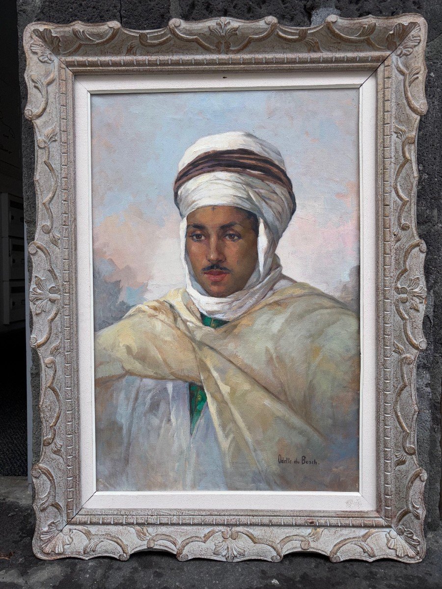 Odette Du Bosch (1903-1993) " Musulman de Biskra ".-photo-2