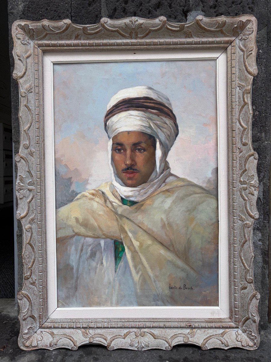 Odette Du Bosch (1903-1993) " Musulman de Biskra ".-photo-3