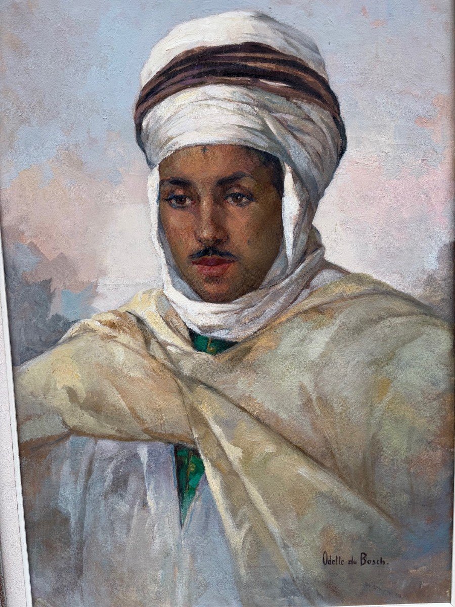 Odette Du Bosch (1903-1993) " Musulman de Biskra ".-photo-4