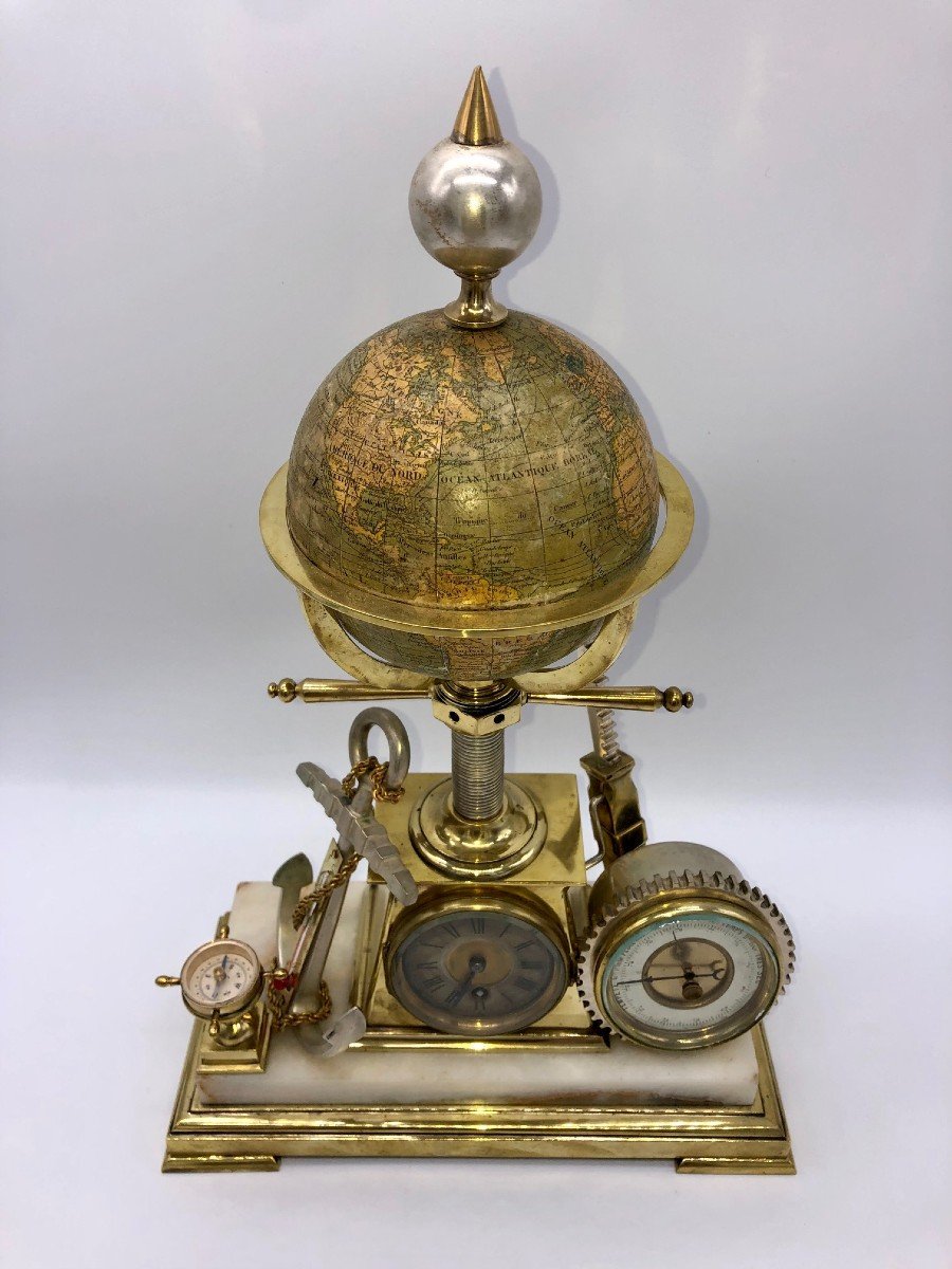 Rare Pendule André-romain  Guilmet (1827-1892)-photo-2