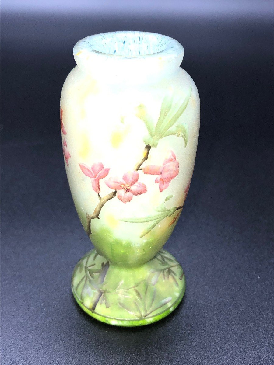 Rare Petit  Vase Daum Violettes-photo-4