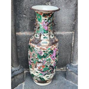 Vase chinois en porcelaine de Nankin