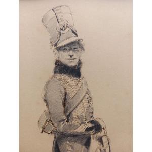 Portrait Of A Hussar By Edouard Detaille