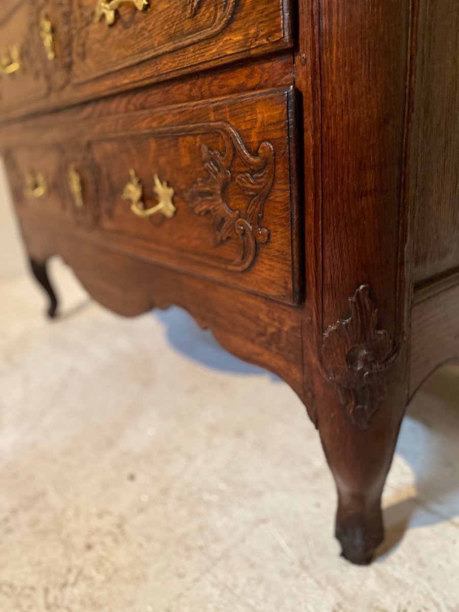 Commode Louis XV Late 18th Liégeoise Oak-photo-8