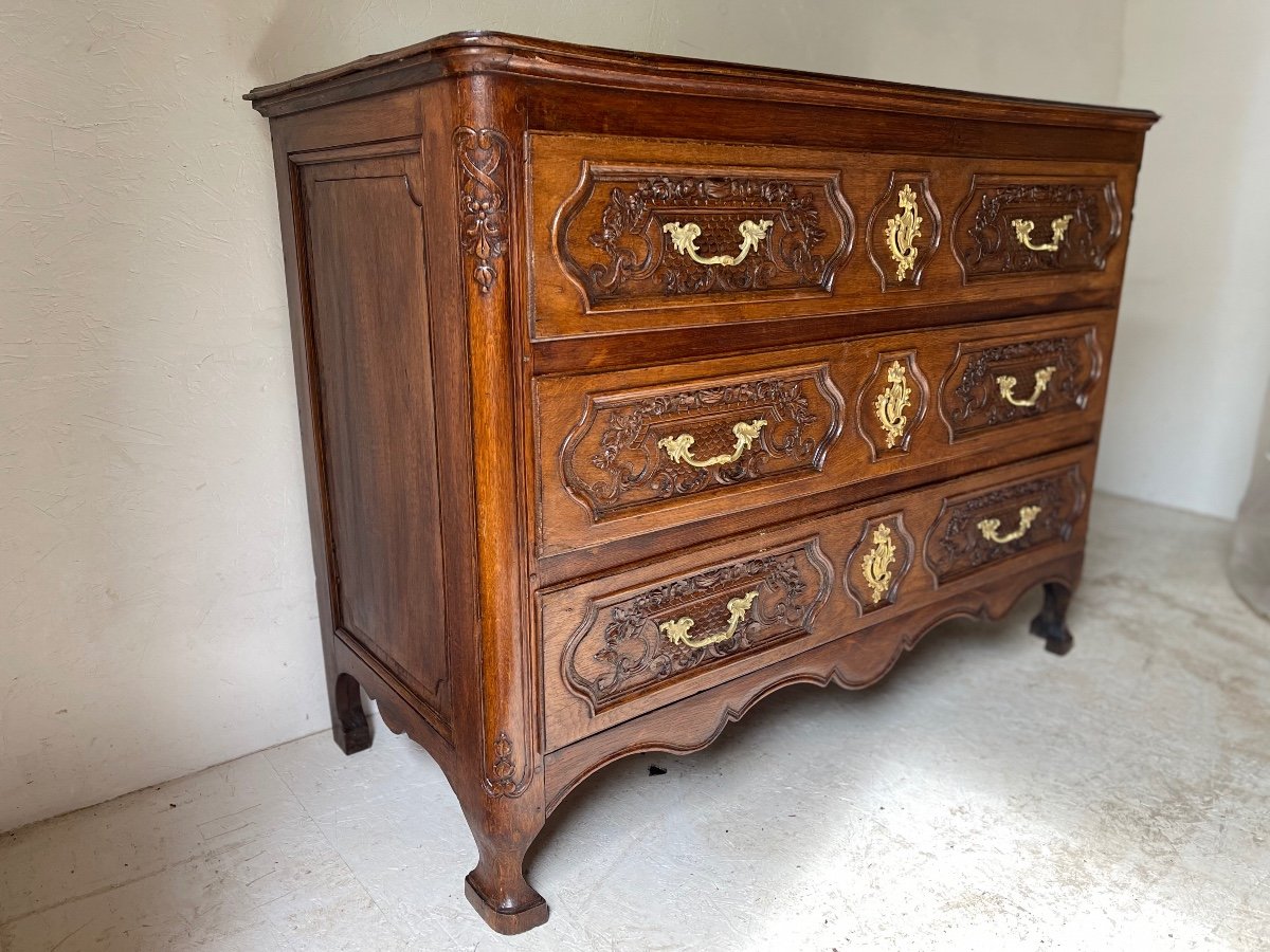 Commode Louis XIV 18e Chêne Liégeoise -photo-4