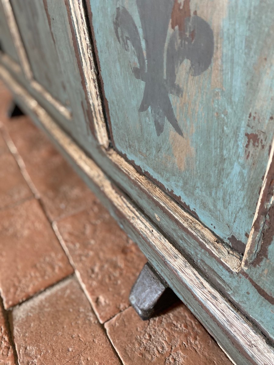 18th Century Patina Wedding Chest With Small Salt Boxes-photo-2