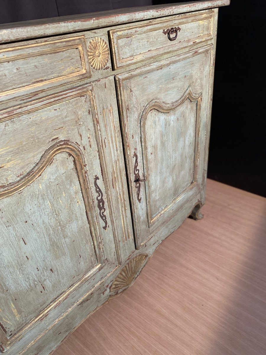 Dressoir Louis XV Datant Du 18e Siècle Patine 2 Portes 2 Tiroirs  -photo-8