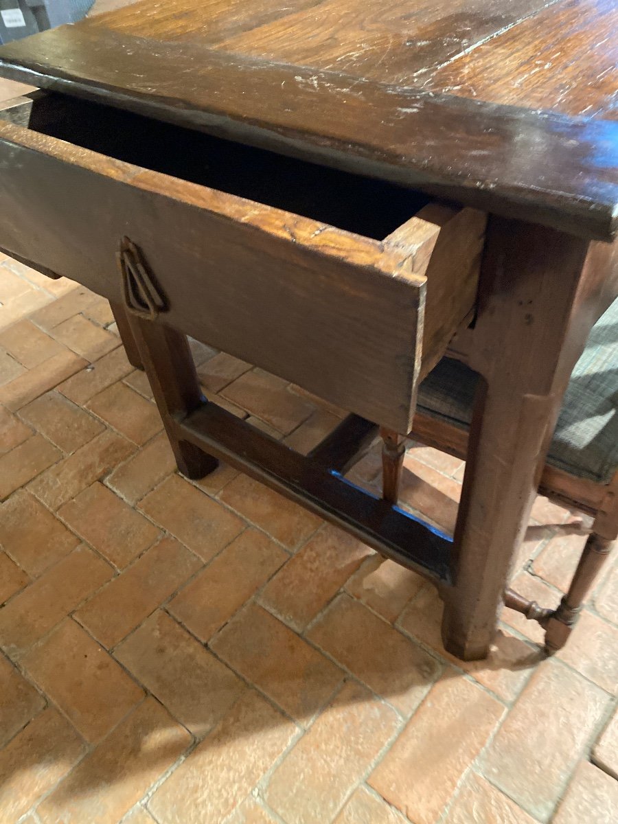 3 Drawer Farm Table Dating From The 18th Century -photo-1