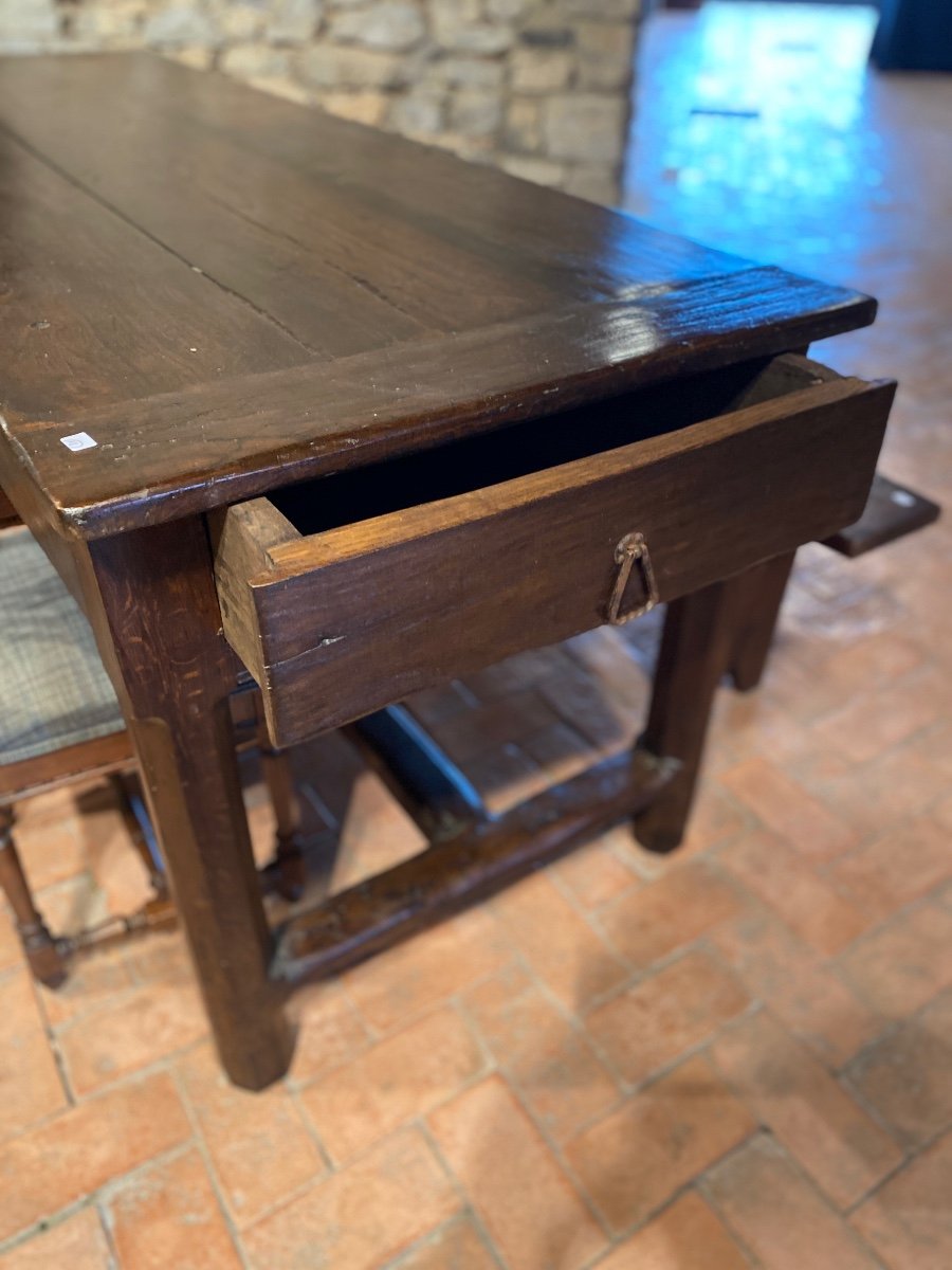 3 Drawer Farm Table Dating From The 18th Century -photo-2