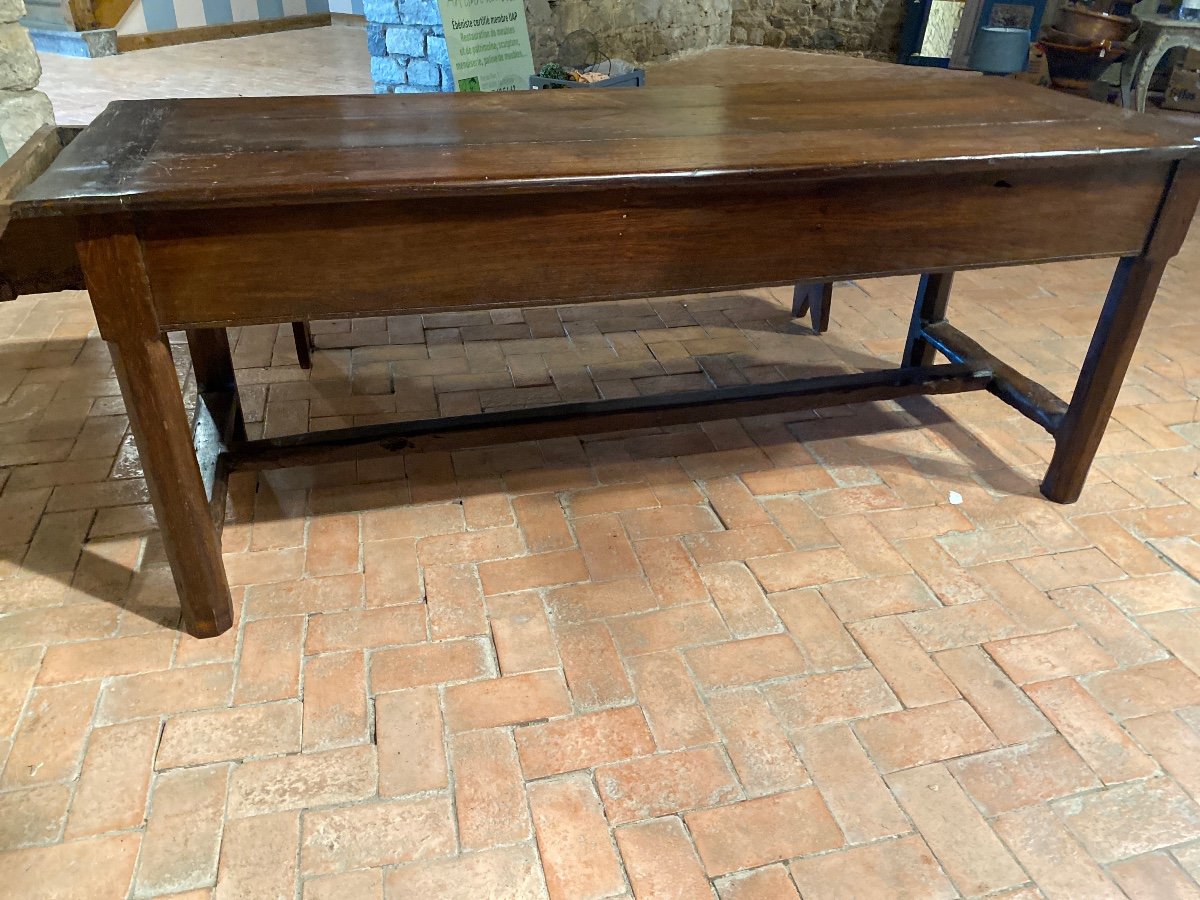 3 Drawer Farm Table Dating From The 18th Century -photo-5