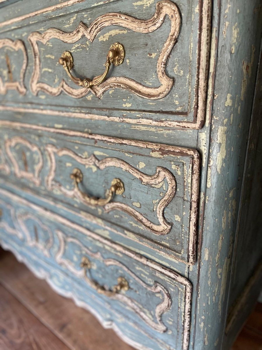 Louis XV Commode Dating From The 19th Century Very Beautiful Patina -photo-3