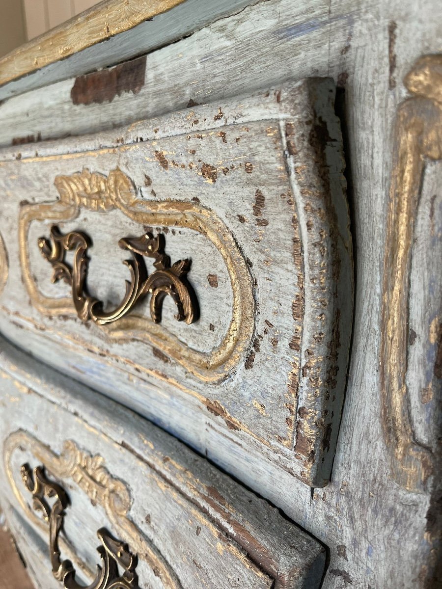 Tombeau Chest Of Drawers Beautiful Patina Dating From The End Of The 19th Century -photo-3