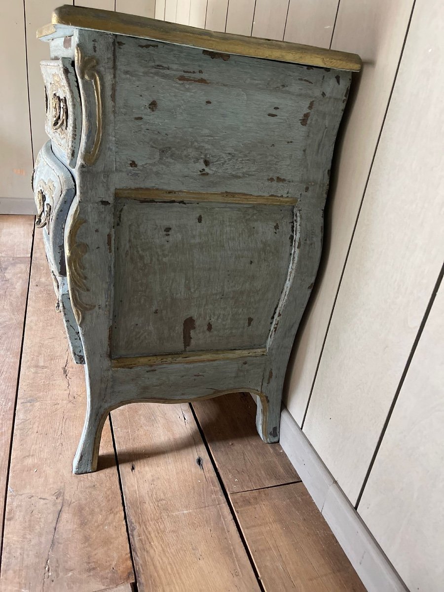 Tombeau Chest Of Drawers Beautiful Patina Dating From The End Of The 19th Century -photo-1